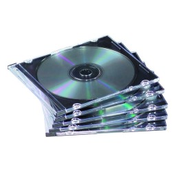 CAJA CD/DVD SLIM FELLOWES TRANSPARENTE